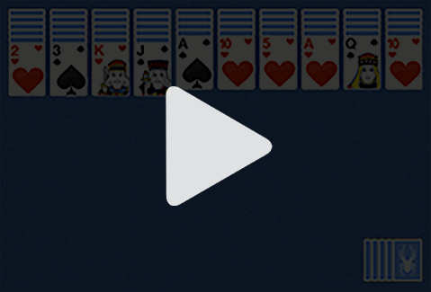 Spider Solitaire Blue 🕹️ Play on CrazyGames